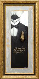 Marti, acrilico y metal s/ madera, 2017