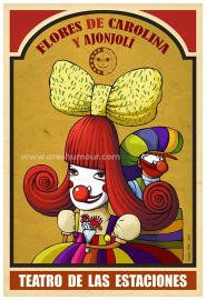 Poster definitivo, Flores de Carolina y Ajonjoli, 2023.