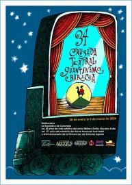 Cartel de la Cruzada teatral Guantanamo-Baracoa 2024.