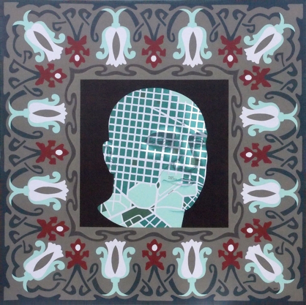 Zona vedada, acrilico s/ lienzo, 125 x 125 cm, 2014