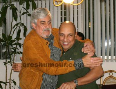 Con el maestro de la caricatura Naranjo en MÃ©xico, 2007.