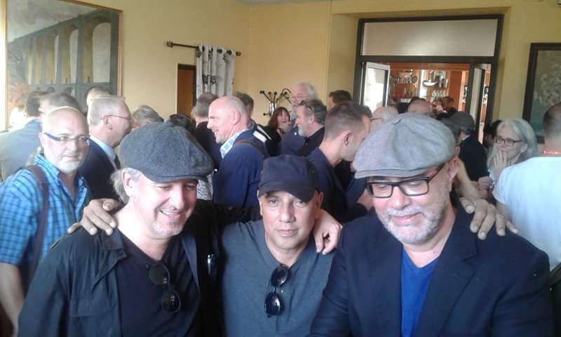 Con los colegas Boligan y Simanca, St Just le Martel, Francia 2017.