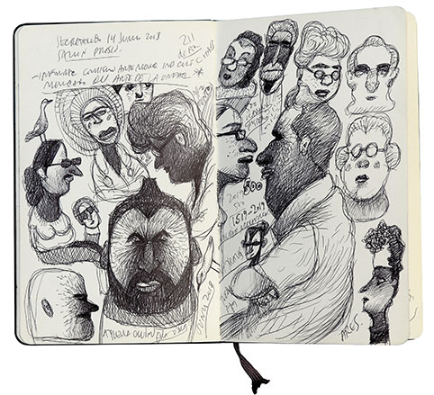 Libreta de bocetos, 2018. 