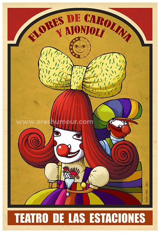 Poster definitivo, Flores de Carolina y Ajonjoli, 2023.